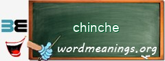 WordMeaning blackboard for chinche